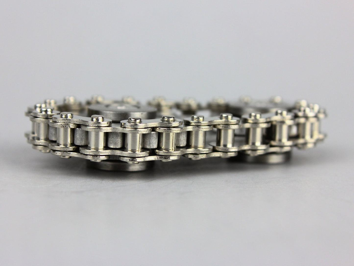 Bike Chain Fidget Spinner - stainless steel chain and sprocket fidget spinner