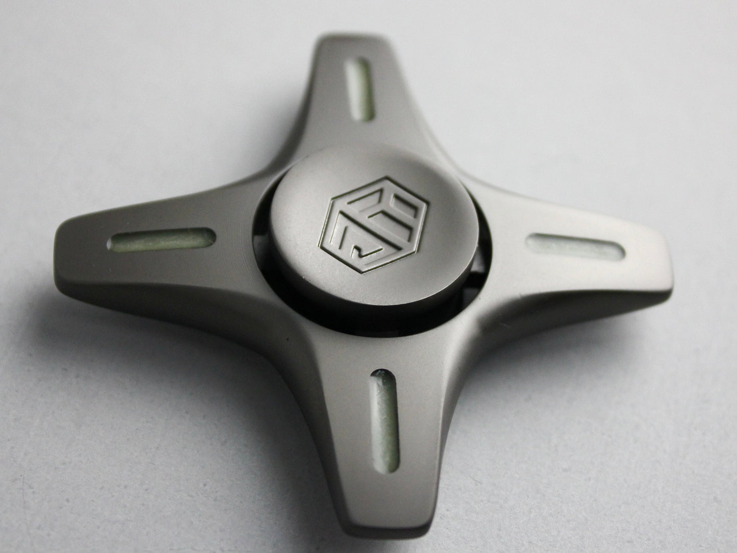 Mecha X-Wing fidget spinner - quad gunmetal glow in the dark