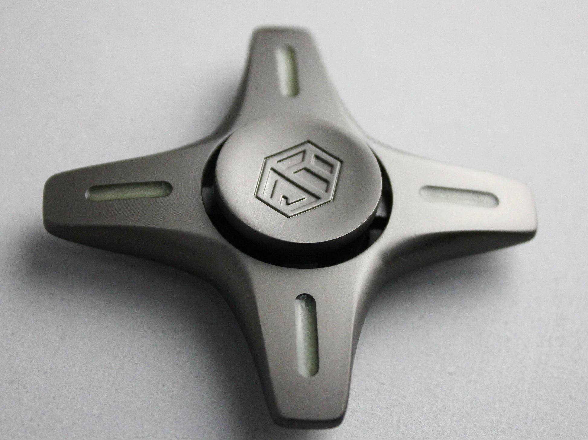 Mecha X-Wing fidget spinner - quad gunmetal glow in the dark