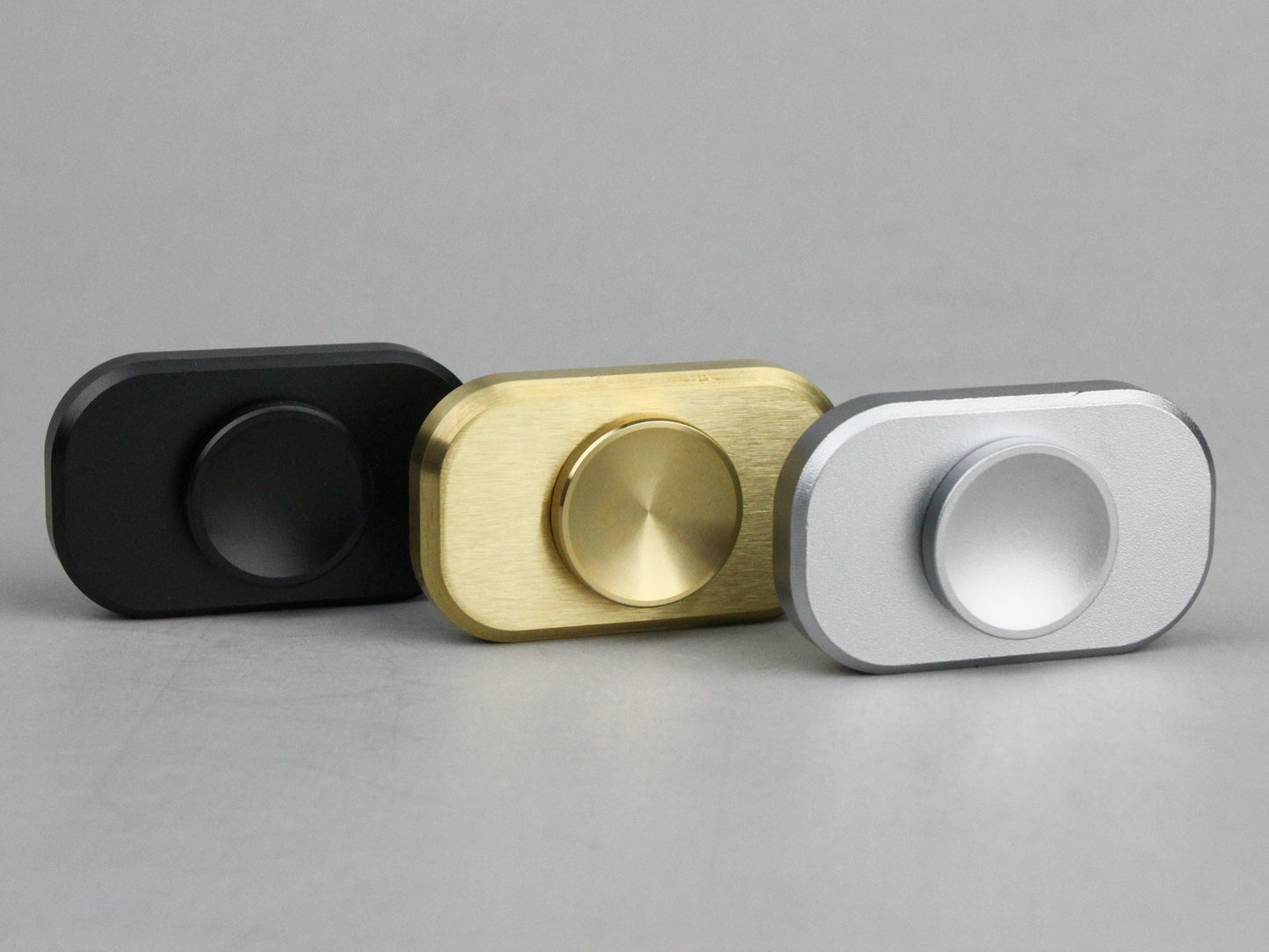 Bit - mini fidget spinner - silver, black, blue, or brass