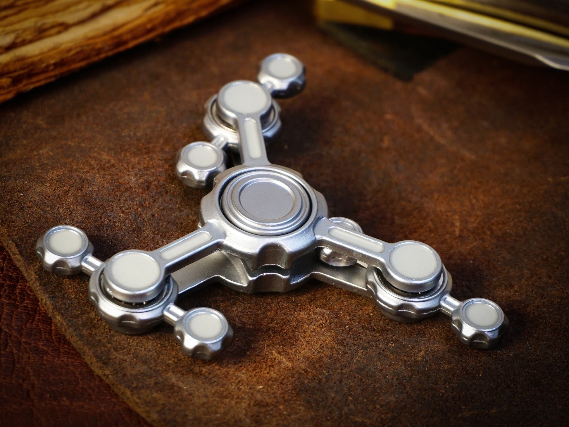 Dragonfly Triple Double Pendulum fidget spinner, wacky metal gear pendulum fidget spinner