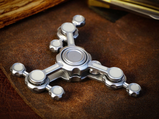 Dragonfly Triple Double Pendulum fidget spinner, wacky metal gear pendulum fidget spinner