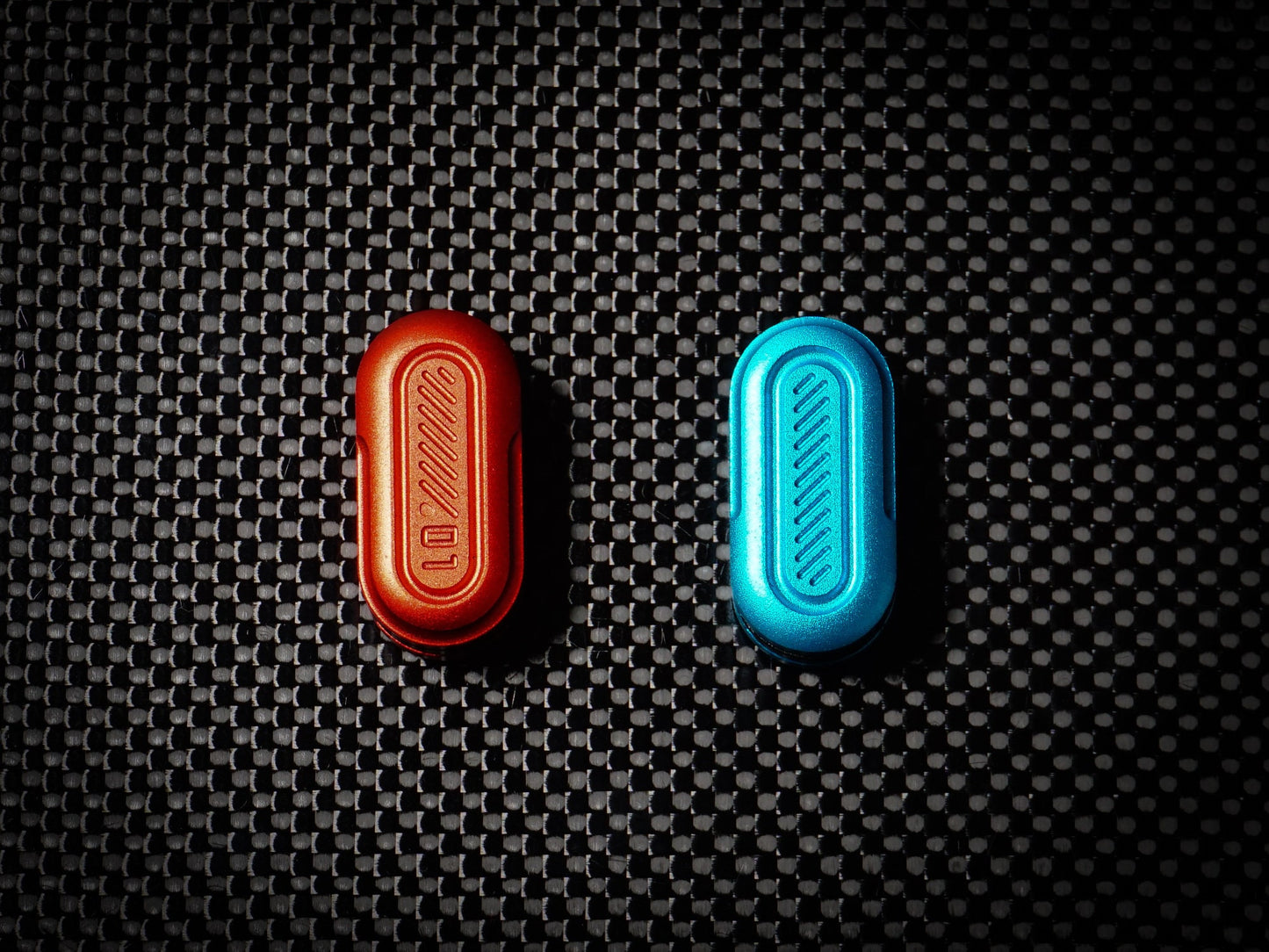 Red Pill Blue Pill, Mini Fidget Slider, Triple slide Fidget Clickers - Haptic Fidget Slider EDC