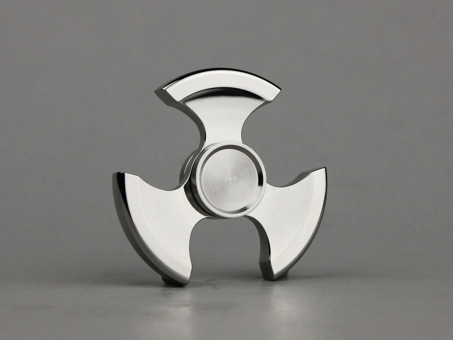 Ninja Fidget Spinner - tri shape metal spinner, in black, silver, gold and rainbow
