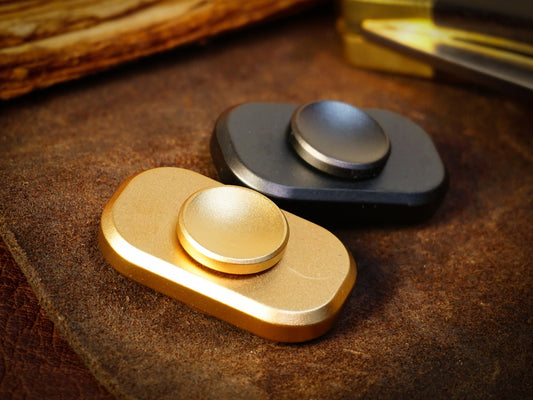 Bit - mini fidget spinner - silver, black, blue, or brass