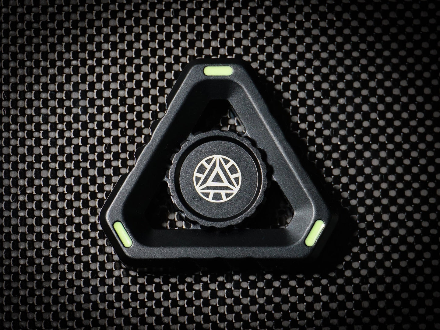 Trine Fidget spinner - triangle shape Heavy Duty Metal Spinner, black, blue, white, red