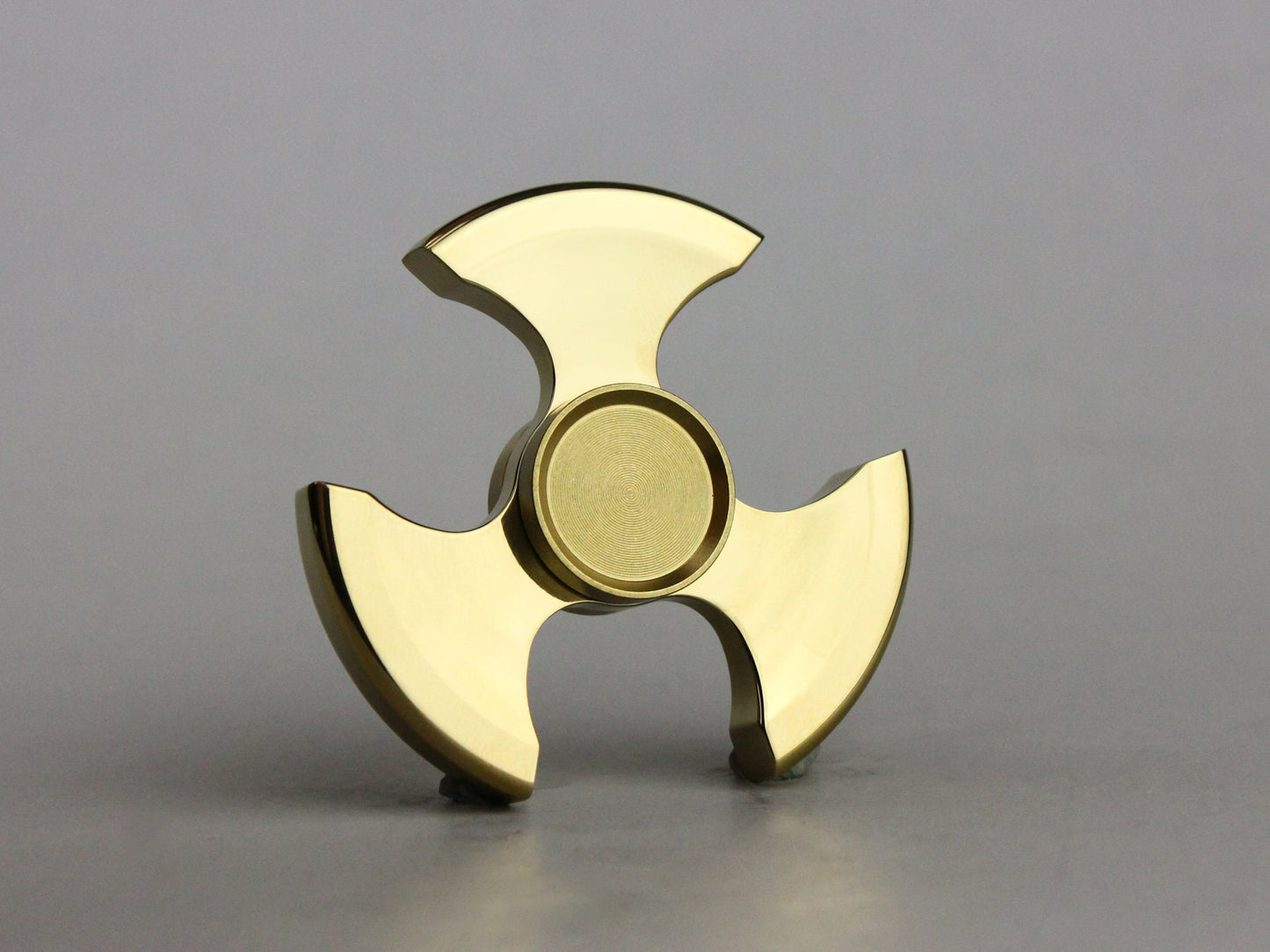 Ninja Fidget Spinner - tri shape metal spinner, in black, silver, gold and rainbow