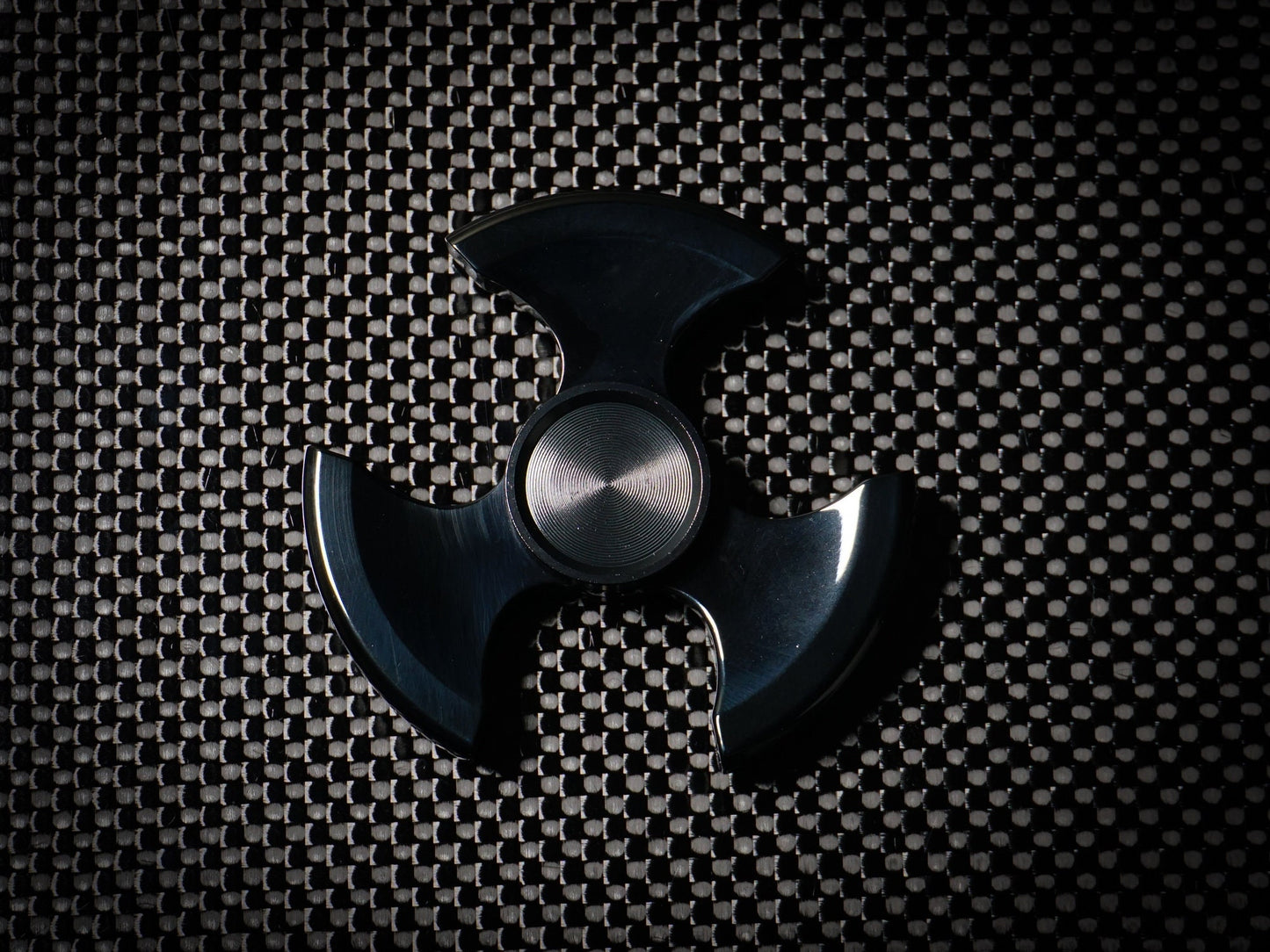 Ninja Fidget Spinner - tri shape metal spinner, in black, silver, gold and rainbow