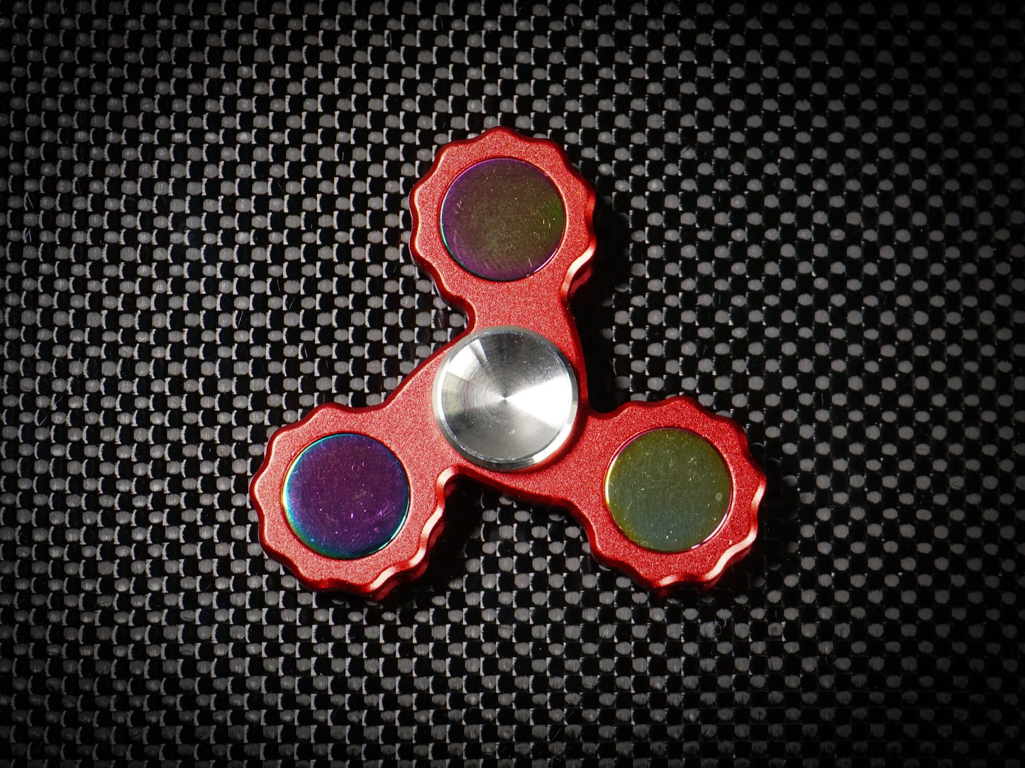 Red Rainbow Fidget Spinner, Metal Hand Spinner