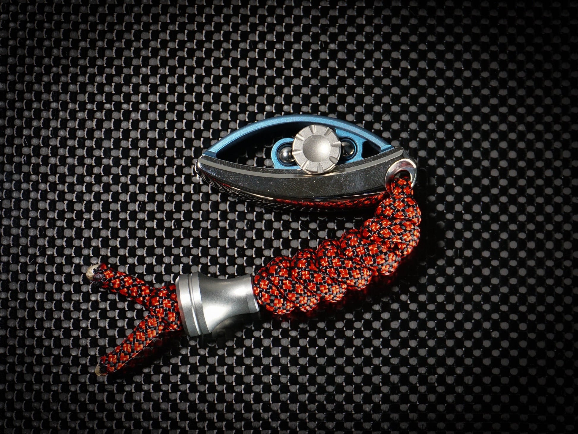 Lucky fish keychain, fidget slider and fidget spinner combo