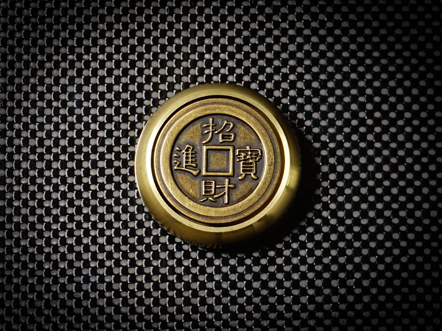 Zen - Brass fidget coin
