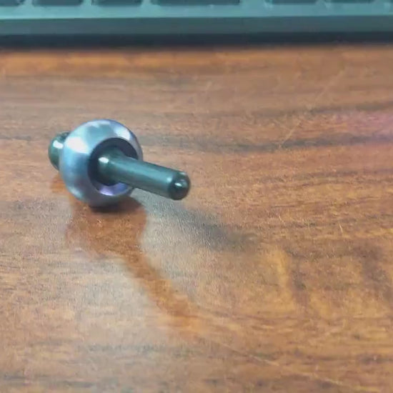 Flick top - spinning jumping toy - mushroom fidget totem
