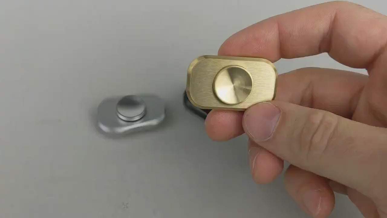 Bit - mini fidget spinner - silver, black, blue, or brass